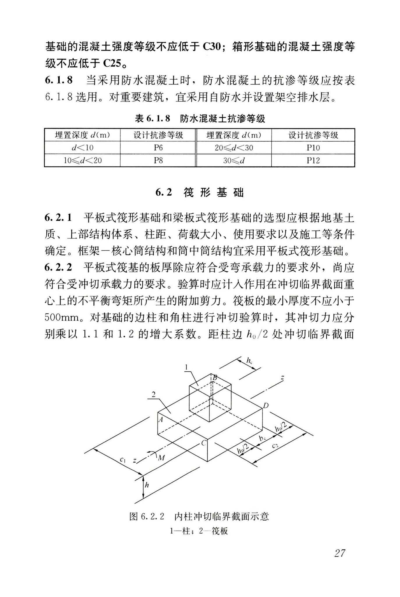 JGJ6-2011--高层建筑筏形与箱形基础技术规范