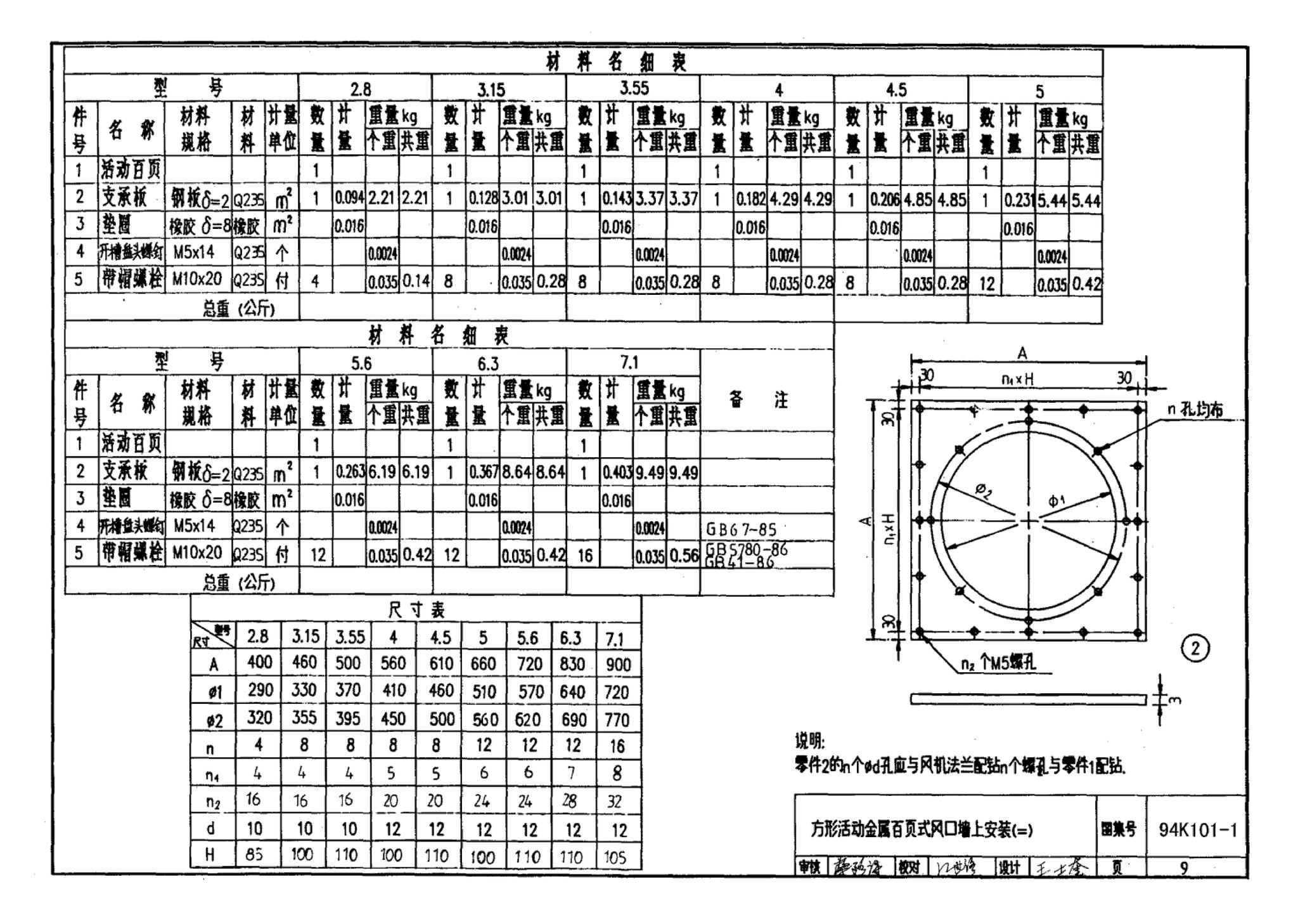 K101-1～3--通风机安装（2002合订本）