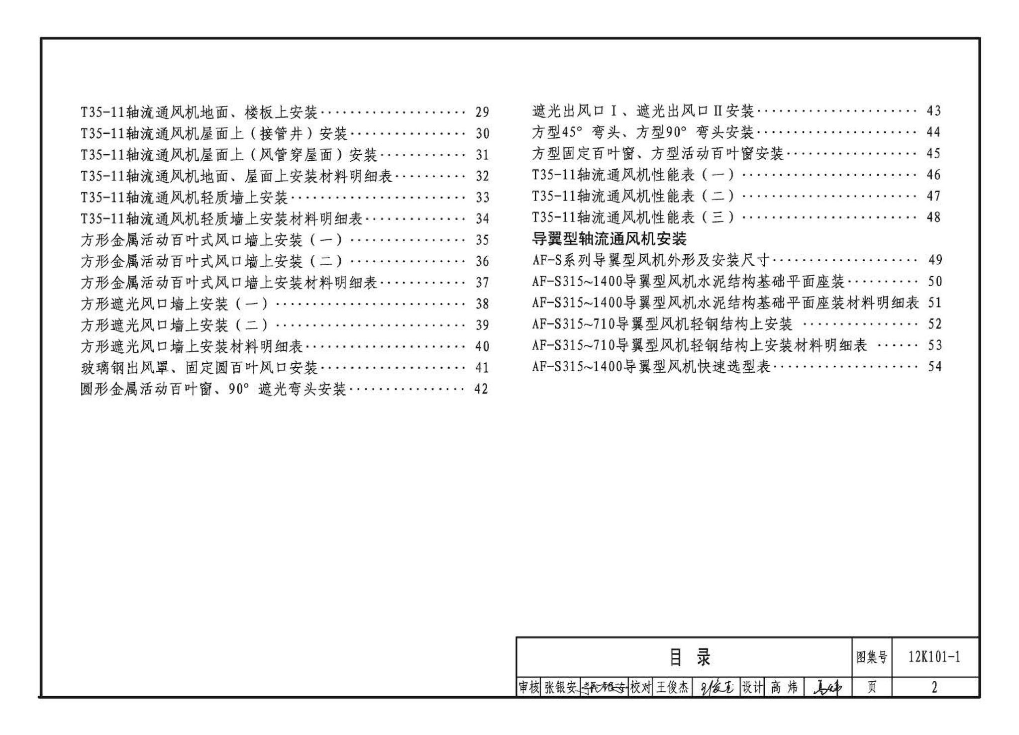 K101-1～4--通风机安装（2012年合订本）