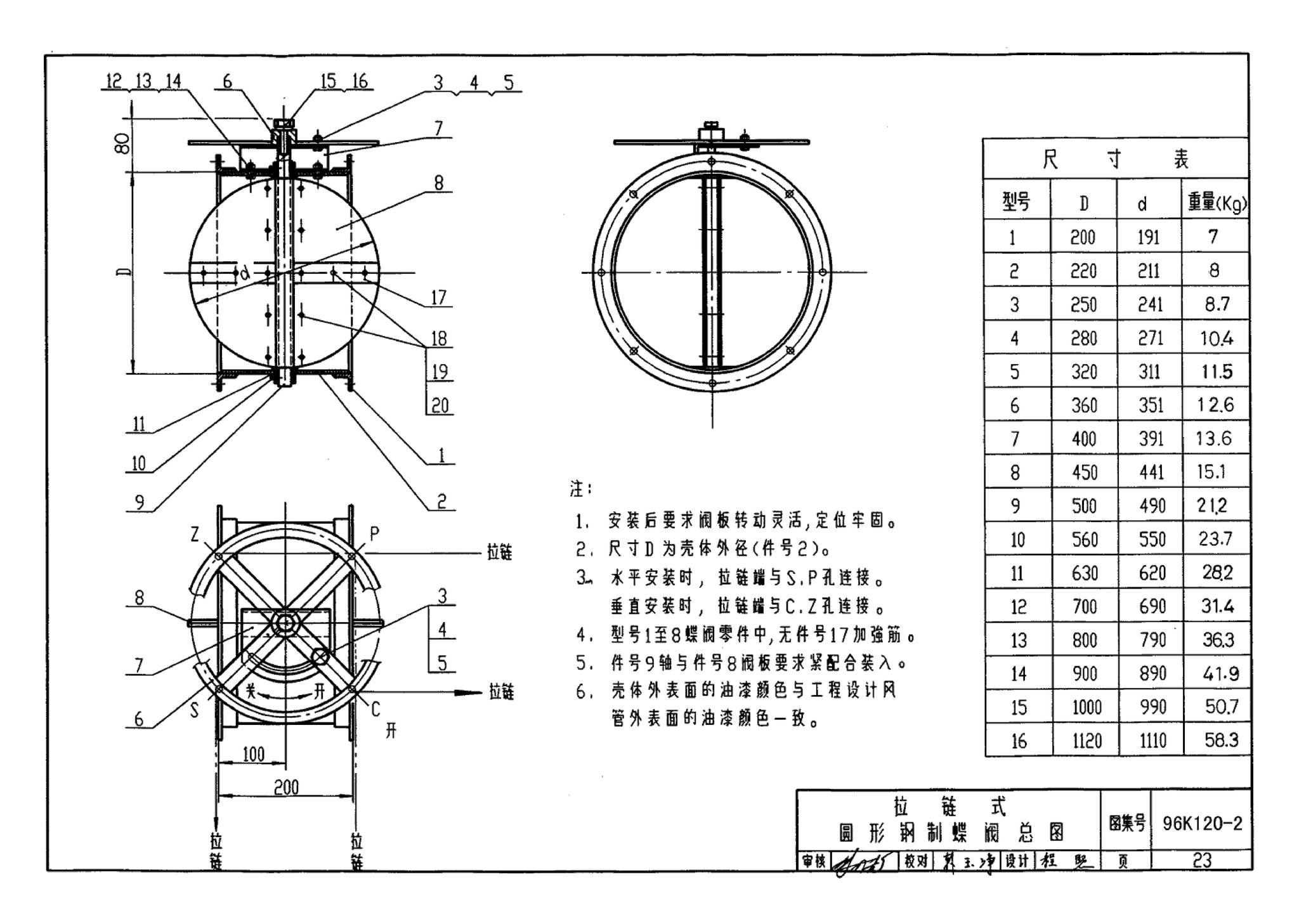 K120-1~2--风管蝶阀（2002年合订本）