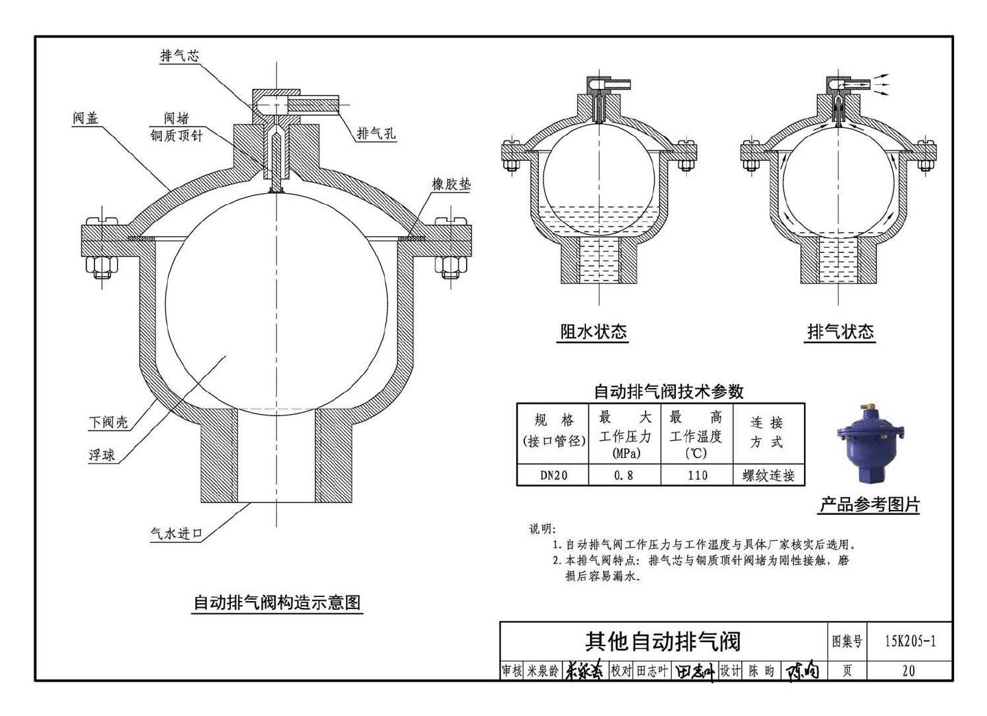 K205-1~2--集气罐、自动排气阀、管道过滤器（2016年合订本）