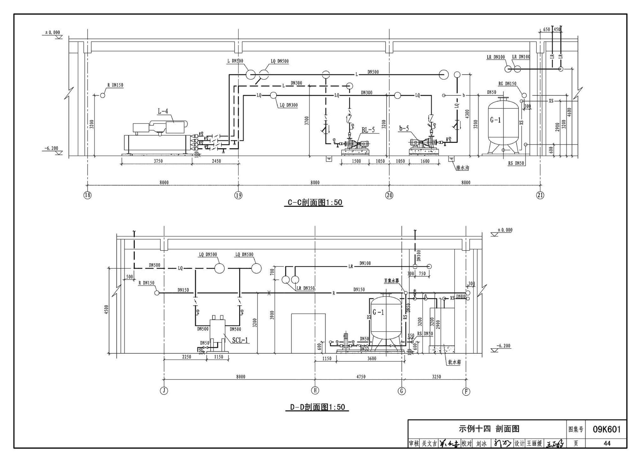 K601～602--民用建筑工程暖通空调及动力设计深度图样（2009年合订本）