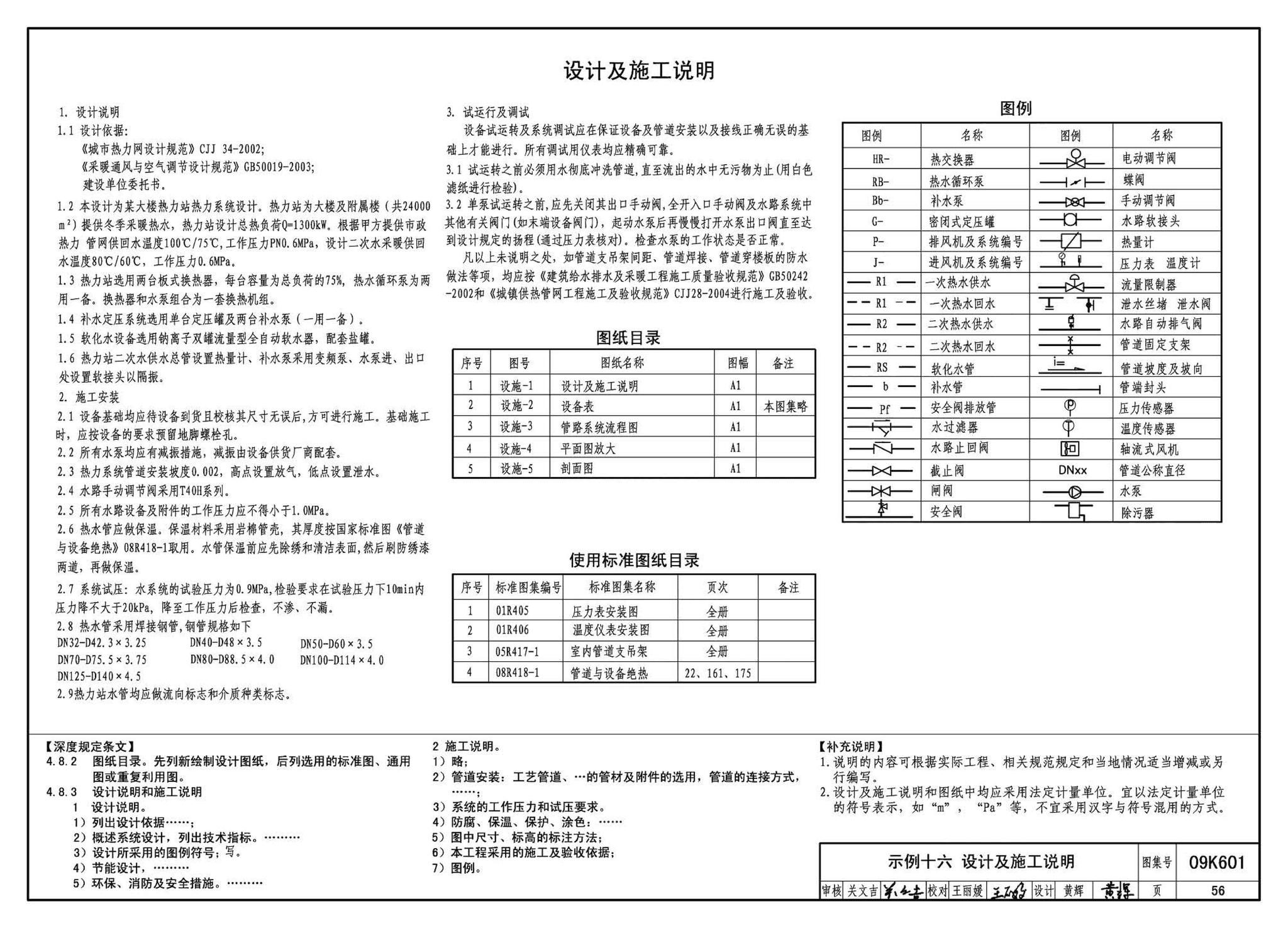 K601～602--民用建筑工程暖通空调及动力设计深度图样（2009年合订本）