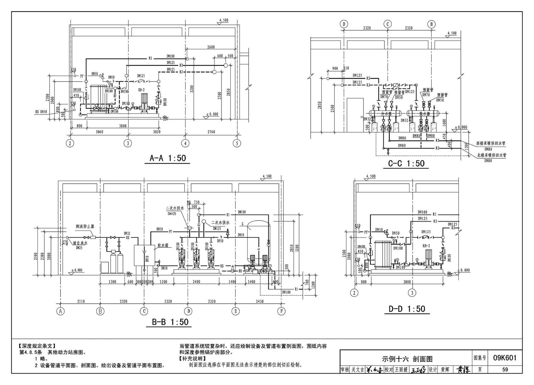 K601～602--民用建筑工程暖通空调及动力设计深度图样（2009年合订本）