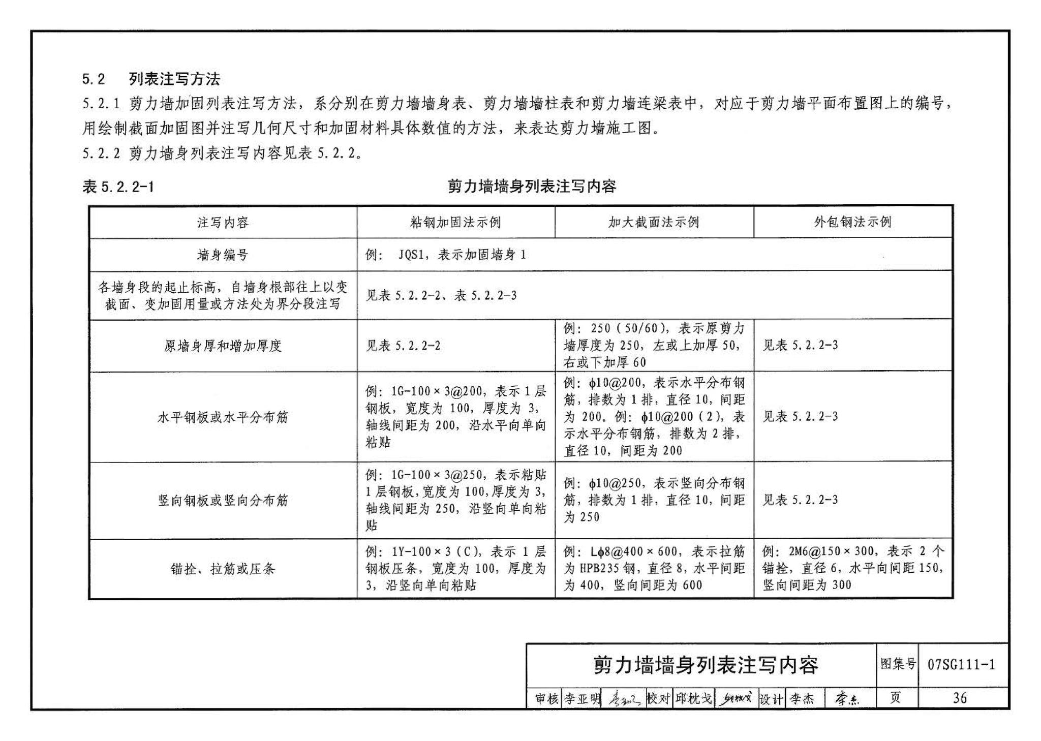 SG111-1～2--建筑结构加固施工图设计表示方法 建筑结构加固施工图设计深度图样（2008合订本）