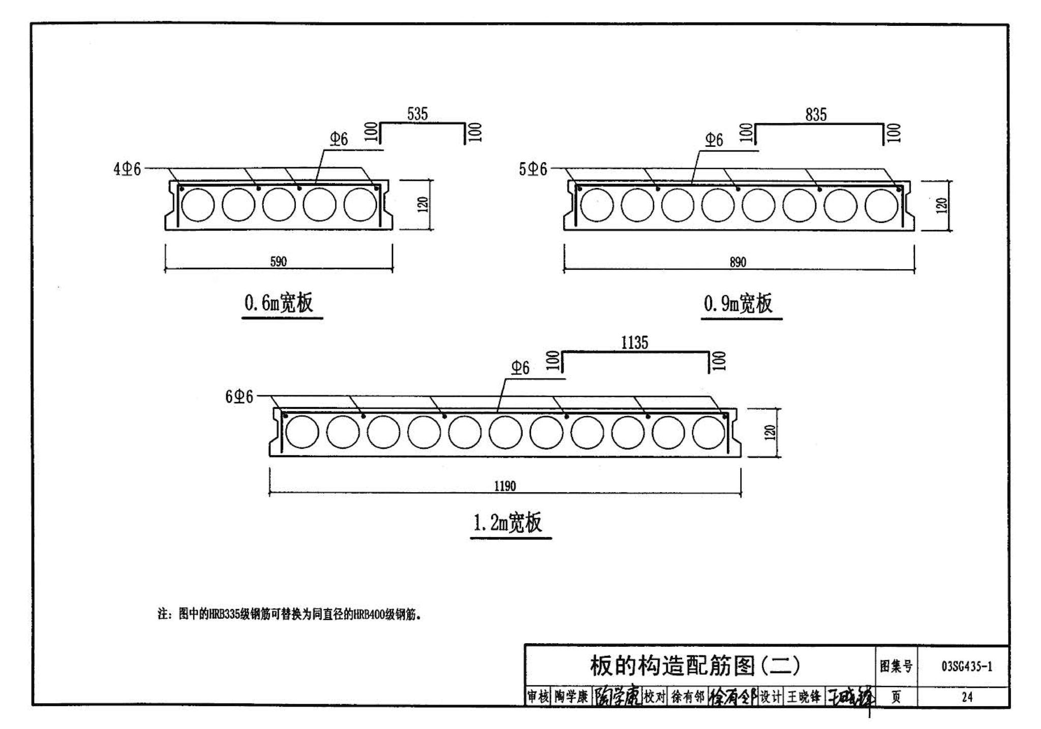 SG435-1～2--预应力混凝土圆孔板（2003年合订本）