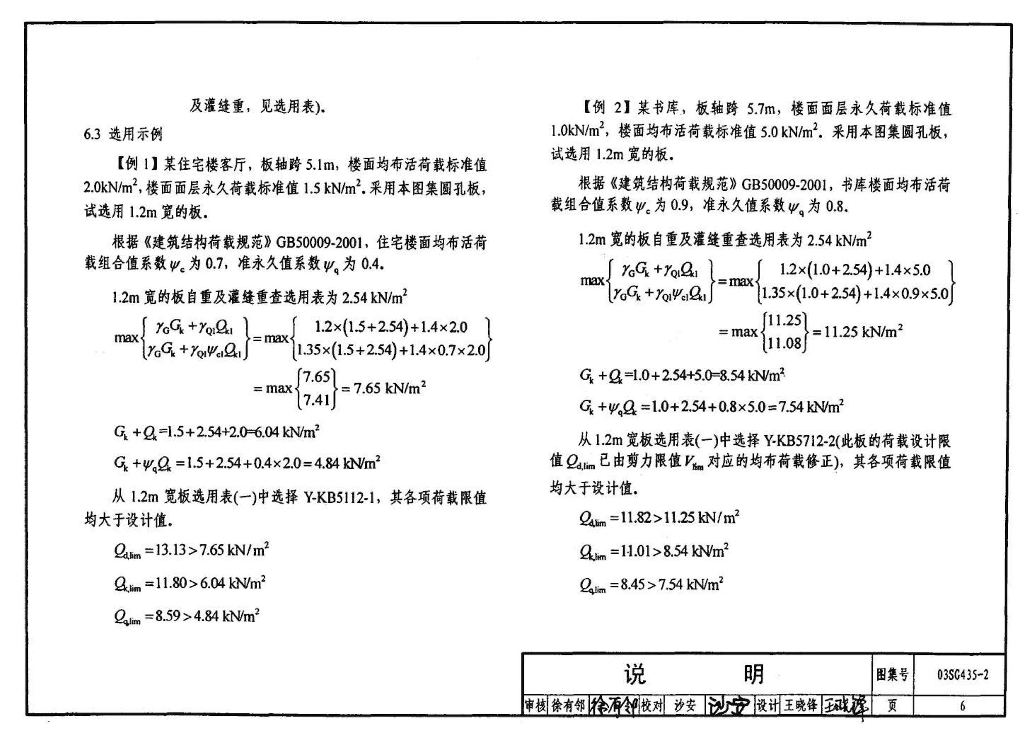 SG435-1～2--预应力混凝土圆孔板（2003年合订本）