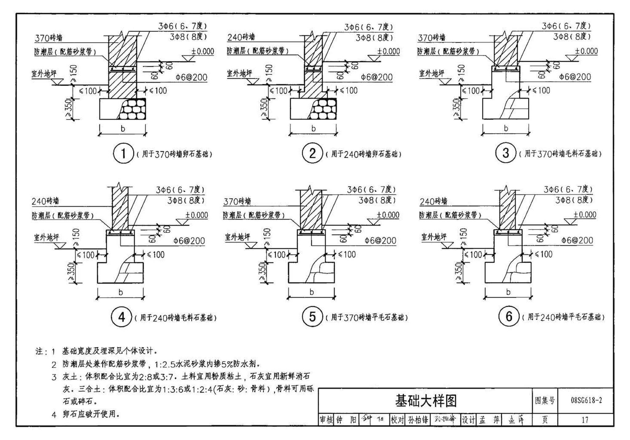 SG618-1～4--农村民宅抗震构造详图（2008年合订本）