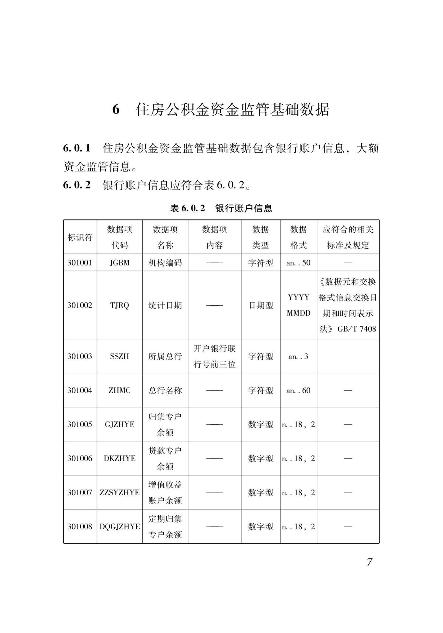 XJJ118-2020--住房公积金监管基础数据标准